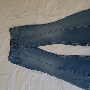 Express jeans, mid rise, flare.
